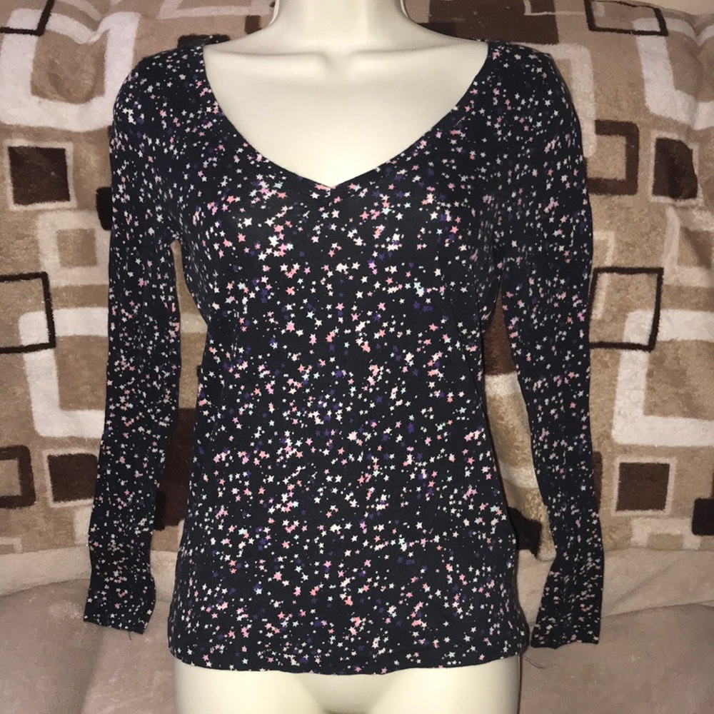 Bongo medium long sleeved Star ⭐️ print shirt 💗